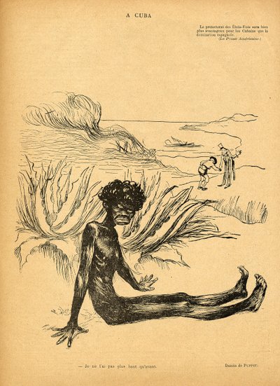 الولايات المتحدة تأخذ كوبا من إسبانيا ، والرسوم المتحركة من Le Rire ، 29 أكتوبر 1898 بواسطة دمية